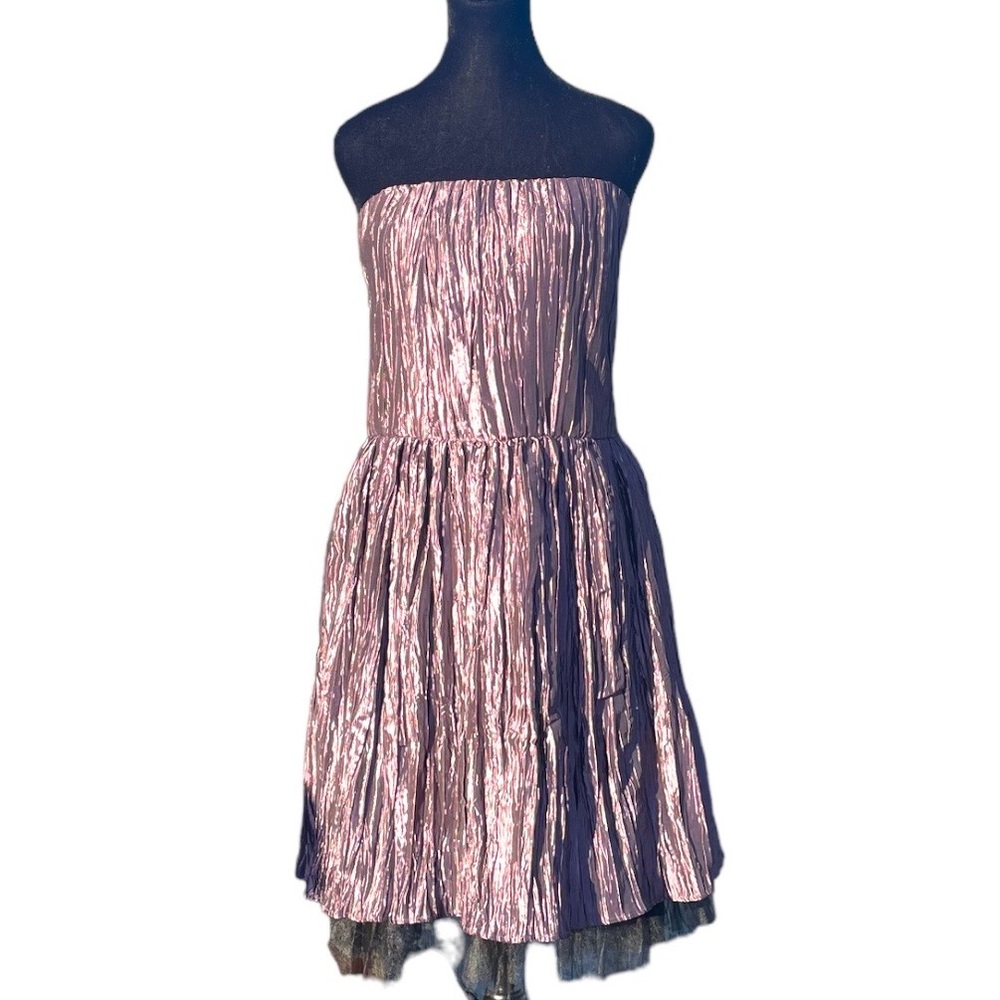 Vintage 80s Ruched Prom Party Dress
